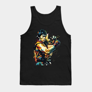 Bruce lee kung fu WPAP Art Tank Top